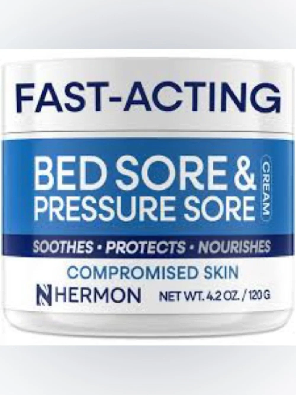 HERMON Fast-Acting Blue Bed Sore & Pressure Sore Cream 4.2oz